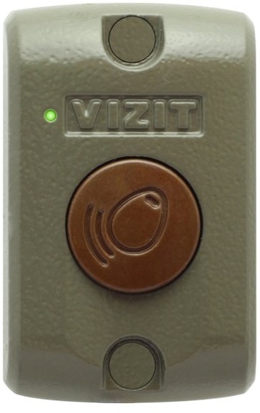 Считыватель VIZIT RD-4R ключей VIZIT-RF2 (RFID-125 kHz), накладной вариант крепления считыватель rd 4r ключей rf rfid 125 khz