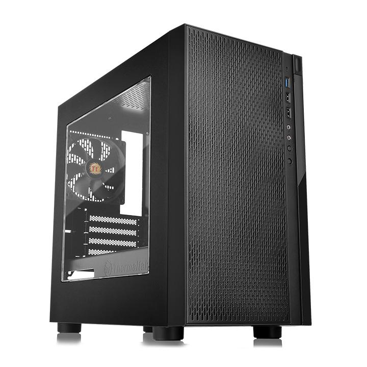 

Корпус mATX Thermaltake Versa H18 CA-1J4-00S1WN-00 черный, без БП, с окном, 2xUSB 2.0, USB 3.0, Audio, Versa H18