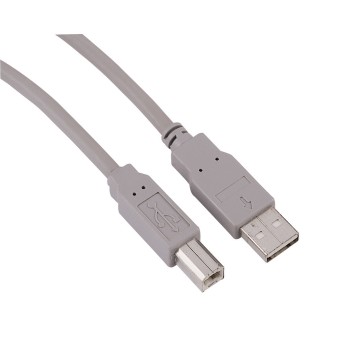 

Кабель интерфейсный USB 2.0 HAMA AM/BM 00029099 1.8 м, экран, серый H-29099, AM/BM