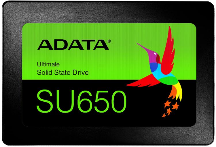 Накопитель SSD 2.5'' ADATA ASU650SS-512GT-R Ultimate SU650 512GB SATA 6Gb/s 3D TLC 520/450MB/s IOPS 40K/75K MTBF 2M