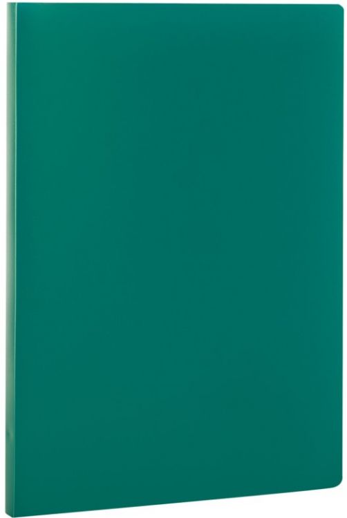 Папка STAFF 229228 с пластиковым скоросшивателем , зеленая, до 100 листов, 0,5 мм