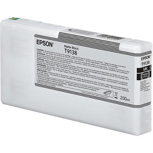 

Картридж Epson C13T913800 I/C Matte Black (200ml) для SureColor SC-P5000, C13T913800