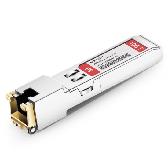 

Трансивер FS SFP-10G-T for Mellanox MFM1T02A-T Compatible 10GBASE-T SFP+ Copper RJ-45 30m Optical Transceiver Module, SFP-10G-T