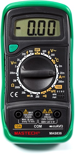 

Мультиметр Mastech 13-2008 Портативный MAS838, 13-2008