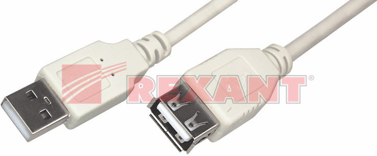 

Кабель Rexant 18-1117 USB-А (male) - USB-A (female) 5M, 18-1117