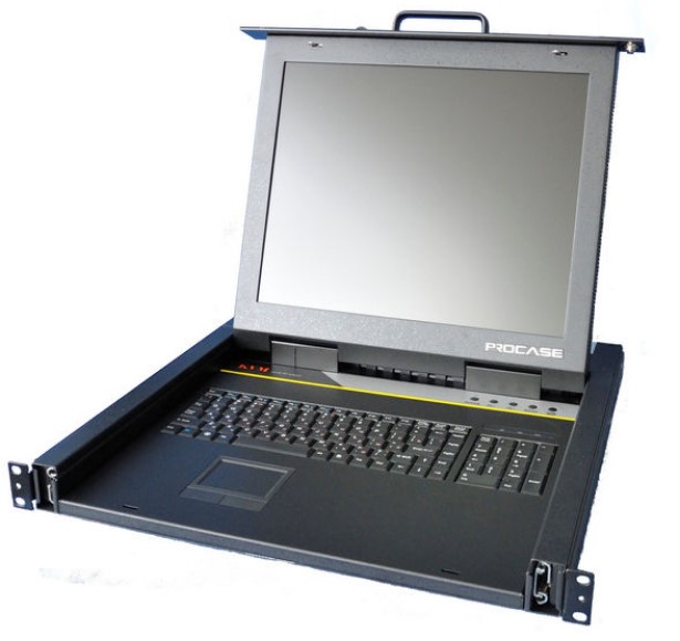 

Консоль KVM Procase E1716 однорельсовая, КВМ 16 порт, LCD 17'', single rail console KVM 16 port, LCD D-Sub, USB, разрешение 1280*1024, 16 кабелей, E1716