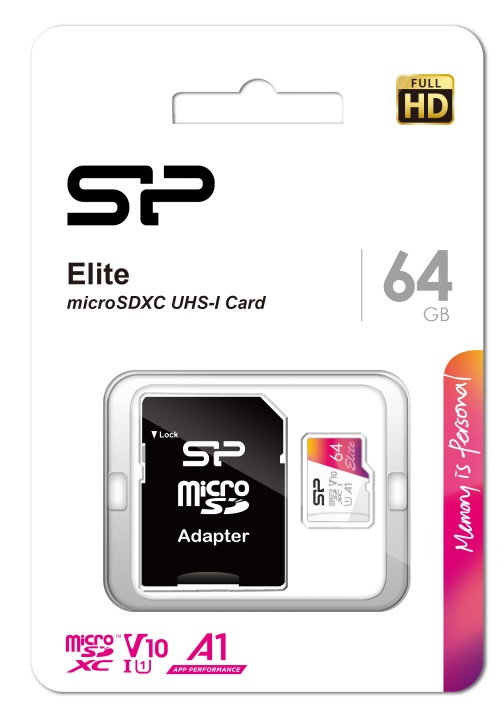 

Карта памяти 64GB Silicon Power SP064GBSTXBV1V20SP microSDXC Class 10 UHS-I U3 100 Mb/s Elite A1 (SD адаптер), SP064GBSTXBV1V20SP