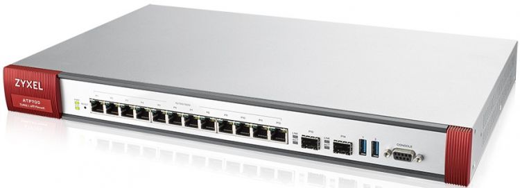 

Межсетевой экран ZYXEL ATP700 Rack, 12 конфигурируемых (LAN/WAN) портов GE, 2xSFP, 2xUSB3.0, AP Controller (8/264), Device HA Pro, NebulaFlex Pro, с п, ATP700