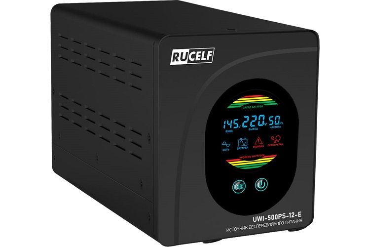 Источник бесперебойного питания RUCELF UWI-500PS-12-E Line-Interactive, 500 ВА/300 Вт - фото 1