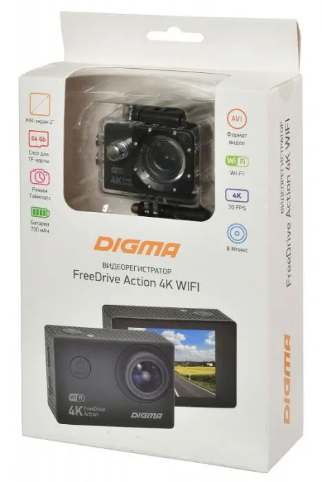 Digma FreeDrive Action 4K WiFi