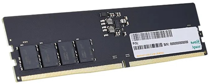 Модуль памяти SODIMM DDR5 8GB Apacer FS.08G2A.RTH PC5-38400, 4800MHz, CL40, 1.1V, RTL