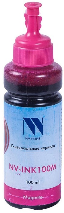 

Чернила NVP NV-INK100MBr универсальные на водной основе для Brother, 100 ml, magenta, NV-INK100MBr