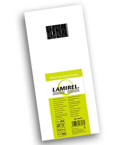 

Пружина Fellowes LA-78673 пластиковая Lamirel, 12 мм, черный, 100шт, LA-78673