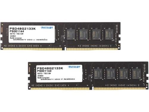 Модуль памяти DDR4 8GB (2*4GB) Patriot Memory PSD48G2133K Signature PC4-17000 2133MHz CL15 288-pin 1