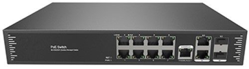 Коммутатор управляемый JUST JT-POE31108PFM интеллектуальный, 10 портовый PoE L2 уровня, бюджет PoE 1