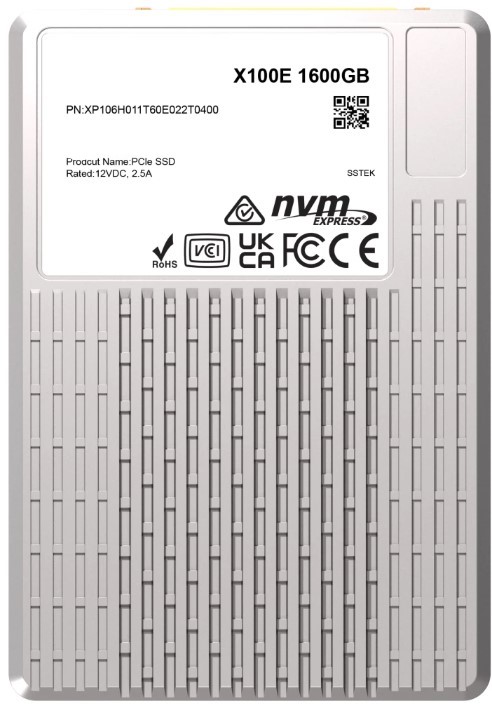 

Накопитель SSD 2.5'' Phison XP106H011T60E022T0400 X100E U.3 1.6TB 7400/6900MB/s 3D TLC, 1750K/500K IOPS, OEM, XP106H011T60E022T0400