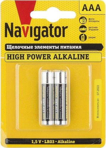 

Батарейка Navigator NBT-NE-LR03-BP2, NBT-NE-LR03-BP2