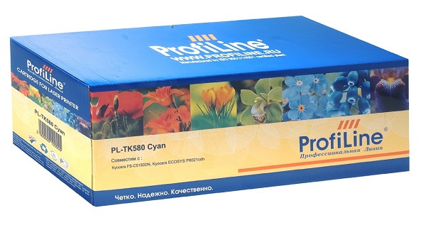 

Тонер ProfiLine PL_TK-580C_C_WC для Kyocera FS-C5150DN/FS-C5150/ECOSYS P6021cdn/P6021 с бункером отработанного тонера cyan 2800 копий, PL_TK-580C_C_WC