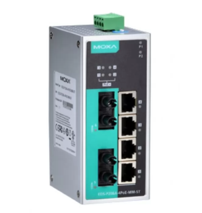 MOXA EDS-P206A-4PoE-MM-ST-T