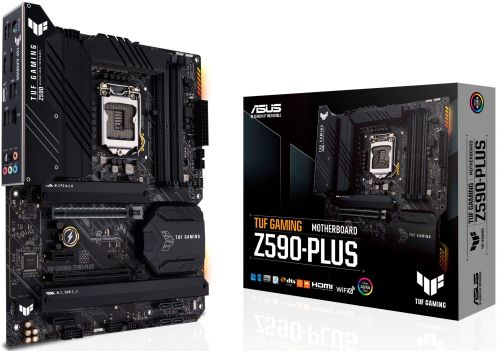 Материнская плата ATX ASUS TUF GAMING Z590-PLUS (LGA1200, Z590, 4*DDR4(5133), 6*SATA 6G RAID, 3*M.2,