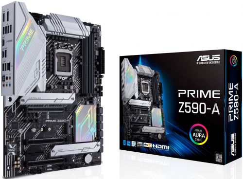 Материнская плата ATX ASUS PRIME Z590-A (LGA1200, Z590, 4*DDR4(5333), 6*SATA 6G RAID, 3*M.2, 3*PCIE,