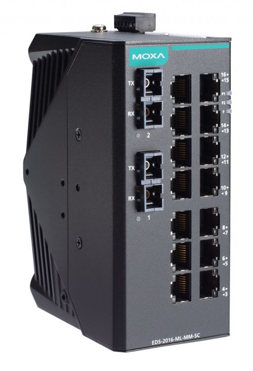 

Коммутатор MOXA EDS-2016-ML-MM-SC-T Unmanaged Ethernet switch with 14 10/100BaseT(X) ports, 2 100BaseFX multi-mode ports with SC connector, EDS-2016-ML-MM-SC-T