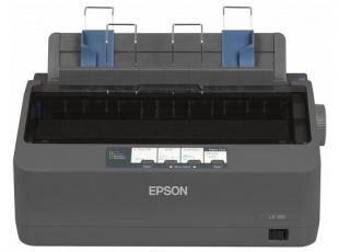 цена Принтер матричный черно-белый Epson LX- 350 А4, ширина печати 80 колонок, скорость 357 зн./сек. (12 cpi) в режиме HSD, USB, LPT,COM (C11CC24032)
