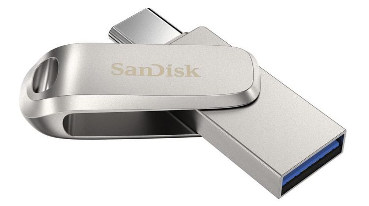 

Накопитель USB 3.1 128GB SanDisk Ultra Dual Drive Luxe SDDDC4-128G-G46 серебристый, Ultra Dual Drive Luxe