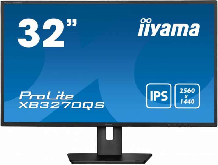 

Монитор 31,5" Iiyama XB3270QS-B5 черный, IPS LCD, 16:9, HDMI, 300 кд/м2, 1200:1, 4ms, 2560х1440, 178°/178°, DP, XB3270QS-B5