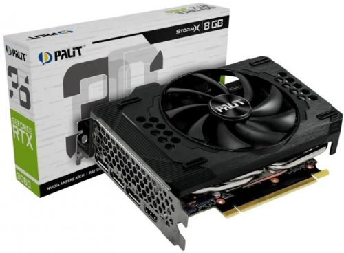 Видеокарта PCI-E Palit GeForce RTX 3060 StormX (NE63060019P1-190AF) 8GB GDDR6 128bit 8nm 1320/15000M