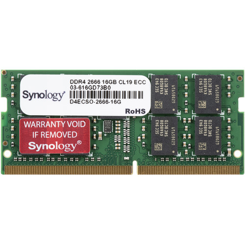 

Модуль памяти Synology D4ECSO-2666-16G 16 GB DDR4-2666 SO-DIMM Module Kit (for expanding FS1018, DS3617xs, DS3018xs, DS2419+, DS1819+, DS1618+, RS820R, D4ECSO-2666-16G