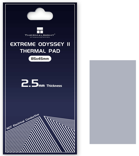 

Термопрокладка Thermalright ODYSSEY-85X45-2.5 12.8 W/mk, gray, ODYSSEY-85X45-2.5