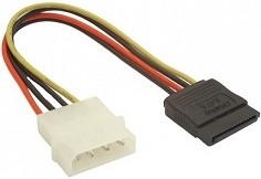 Кабель питания BION BXP-SATA-PS-15CM SATA - Molex, 15см