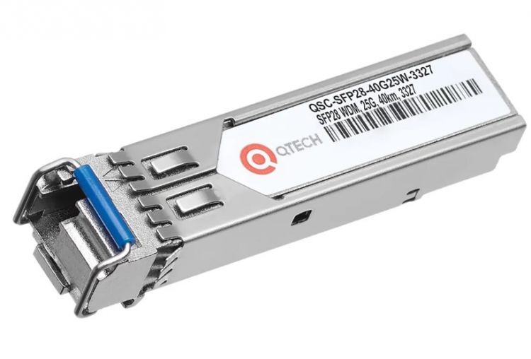 

Модуль QTECH QSC-SFP28-40G25W-3327 оптический WDM SFP28, 25G, 40км, 1330нм\1270нм, LC, QSC-SFP28-40G25W-3327