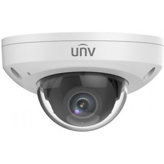 Видеокамера IP UNIVIEW IPC314SB-ADF28K-I0 купольная антивандальная, 1/3 4 Мп КМОП 30 к/с, ИК-подсветка до 30м., LightHunter 0.003 Лк F1.6, объектив 2