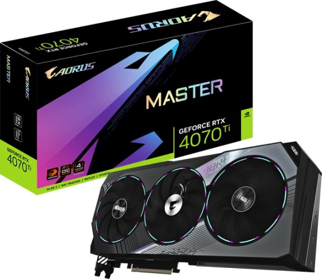 

Видеокарта PCI-E GIGABYTE GeForce RTX 4070 Ti MASTER (GV-N407TAORUS M-12GD) 12GB GDDR6X 192bit 4nm 2310/21000MHz HDMI/3*DP, GeForce RTX 4070 Ti MASTER (GV-N407TAORUS M-12GD)