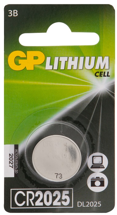 

Батарейка GP CR2025 Lithium 1шт, CR2025 Lithium