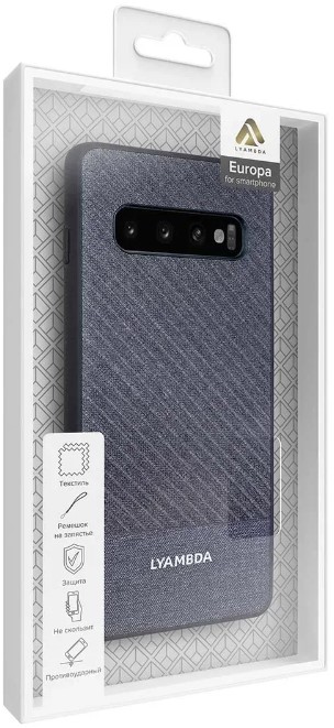 

Чехол Lyambda EUROPA LA05-ER-S10-GR для Samsung Galaxy S10 grey strip, EUROPA