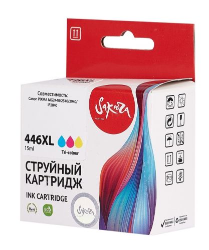 

Картридж струйный Sakura 8284B001 (446XL Color), 8284B001 (446XL Color)