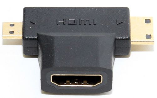 Переходник 5bites HH1805FM-T Переходник 5bites HDMI F/mini + micro HDMI M