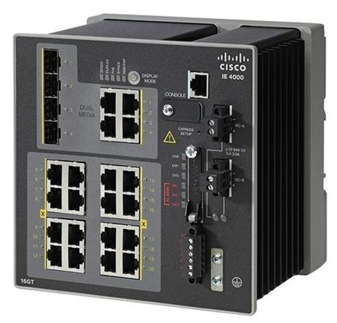 Коммутатор Cisco IE-4000-16GT4G-E IE4000 switch with 16 GE Copper and 4 GE combo uplink ports