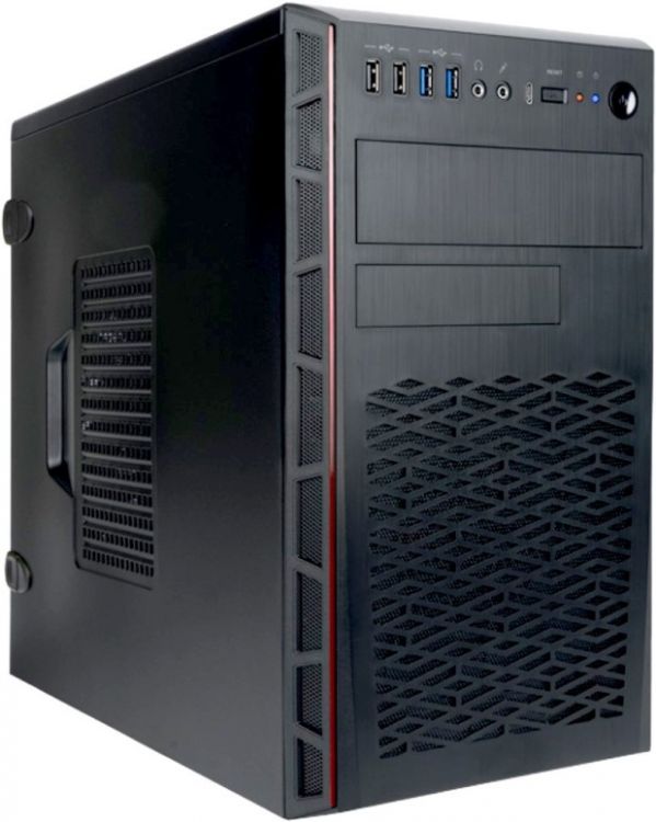 Корпус mATX InWin EMR065 6143596 черный, 500W, 2*USB 3.0, 2*USB 2.0, audio