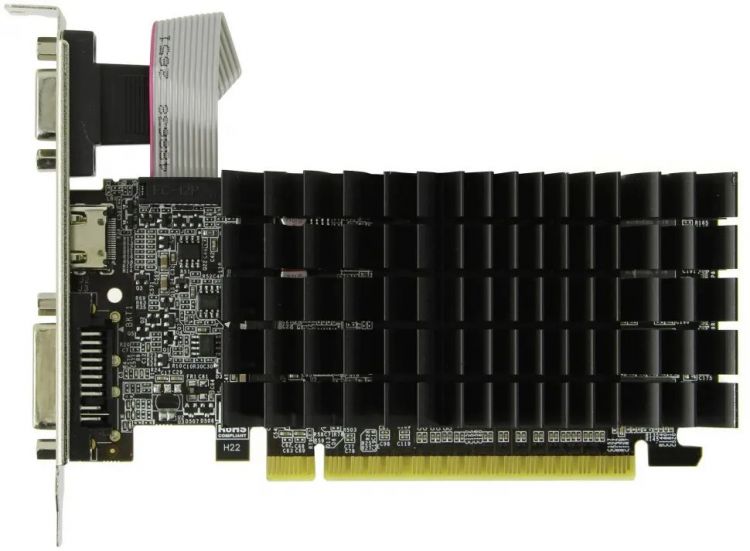 Видеокарта PCI-E Afox GeForce 210 (AF210-1024D3L5-V2) 1GB DDR3 64bit 40nm 589/1200MHz DVI-I/HDMI/D-Sub