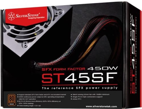 Блок питания SilverStone ST30SF SST-ST45SF v 3.0 450W, 80 Plus Bronze, 92mm fan, RTL