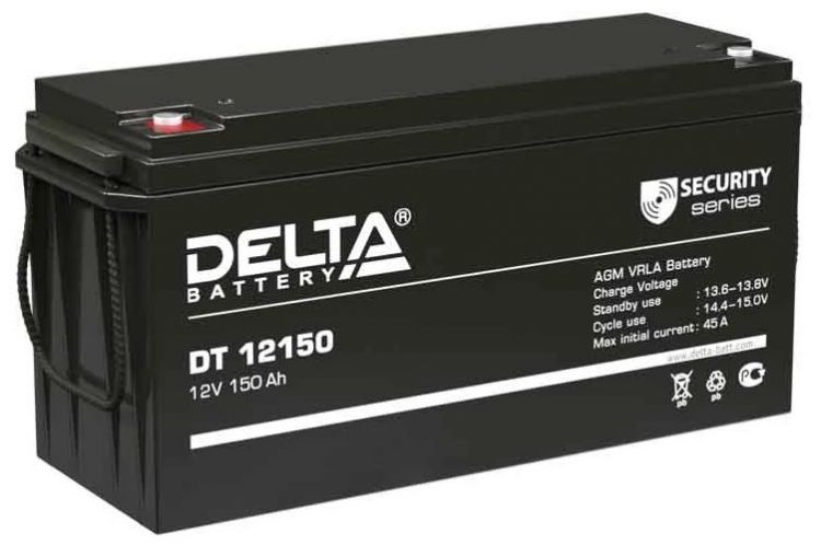 Батарея Delta DT 12150 12В, 150Ач - фото 1