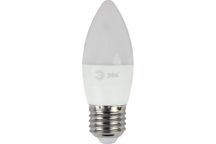 

Лампа светодиодная ЭРА Б0020620 ECO LED B35-6W-827-E27 (диод, свеча, 6Вт, тепл, E27), Б0020620