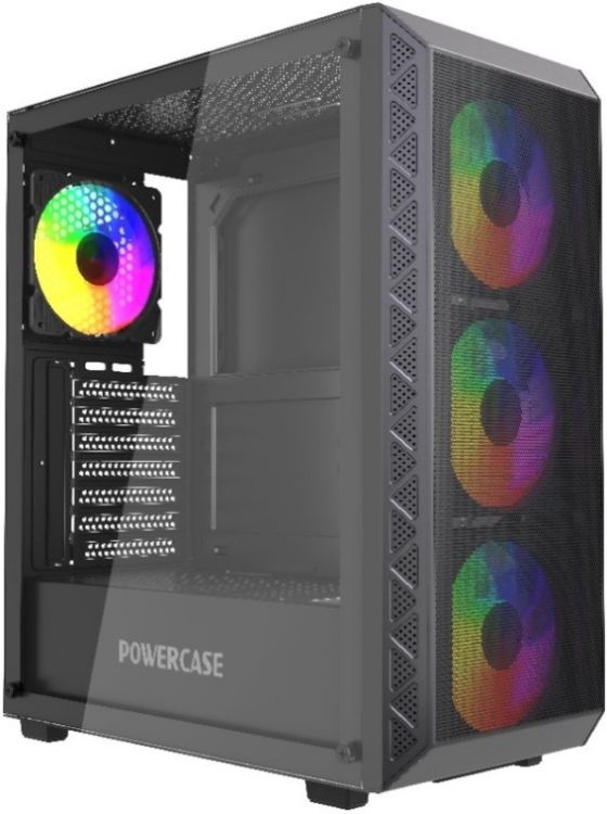 

Корпус ATX Powercase Mistral S4B CMSB-L4 черный, без БП, боковая панель из закалнного стекла, 2*USB 2.0, USB 3.0, Mistral S4B