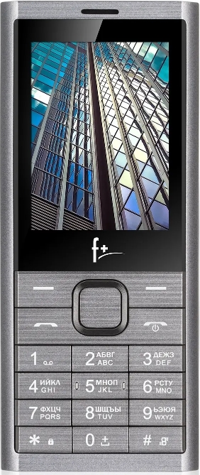 

Мобильный телефон Fplus B241 Dark Grey серый, 2SIM, 2.4'', 32/32MB, 0.08Mpix, BT, Micro-USB, 2500mAh, B241 Dark Grey