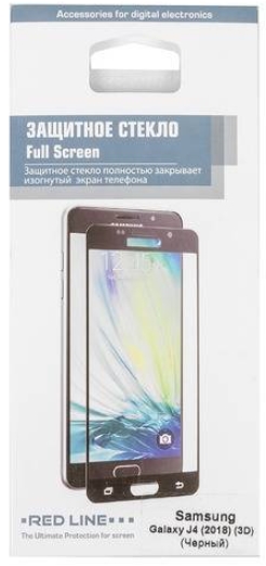 

Защитное стекло Red Line УТ000015349 для Samsung Galaxy J4 2018, 3D, tempered glass, чёрная рамка, УТ000015349