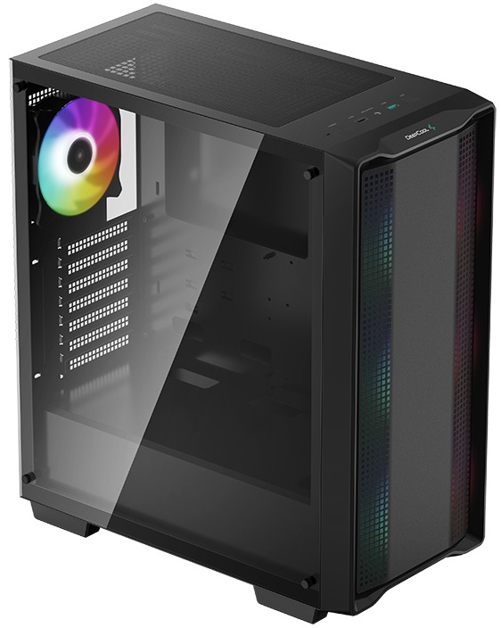 

Корпус ATX Deepcool CC560 ARGB черный, без БП, боковое окно закаленное стекло, USB 3.0, USB 2.0, audio, CC560 ARGB